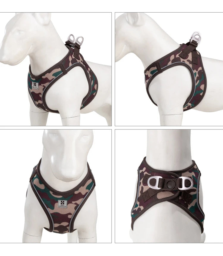 Dog Harness Leash Set for Small Medium Dog Adjustable Reflective Puppy Cat Harness Pet Vest Chihuahua Dachshund Outdoor Walking
