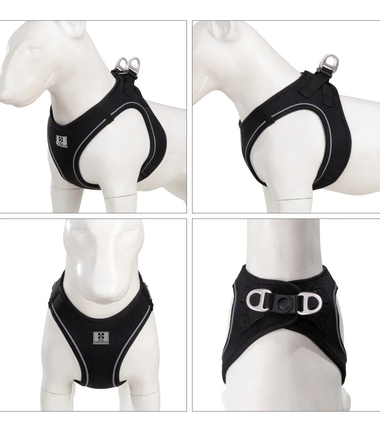 Dog Harness Leash Set for Small Medium Dog Adjustable Reflective Puppy Cat Harness Pet Vest Chihuahua Dachshund Outdoor Walking