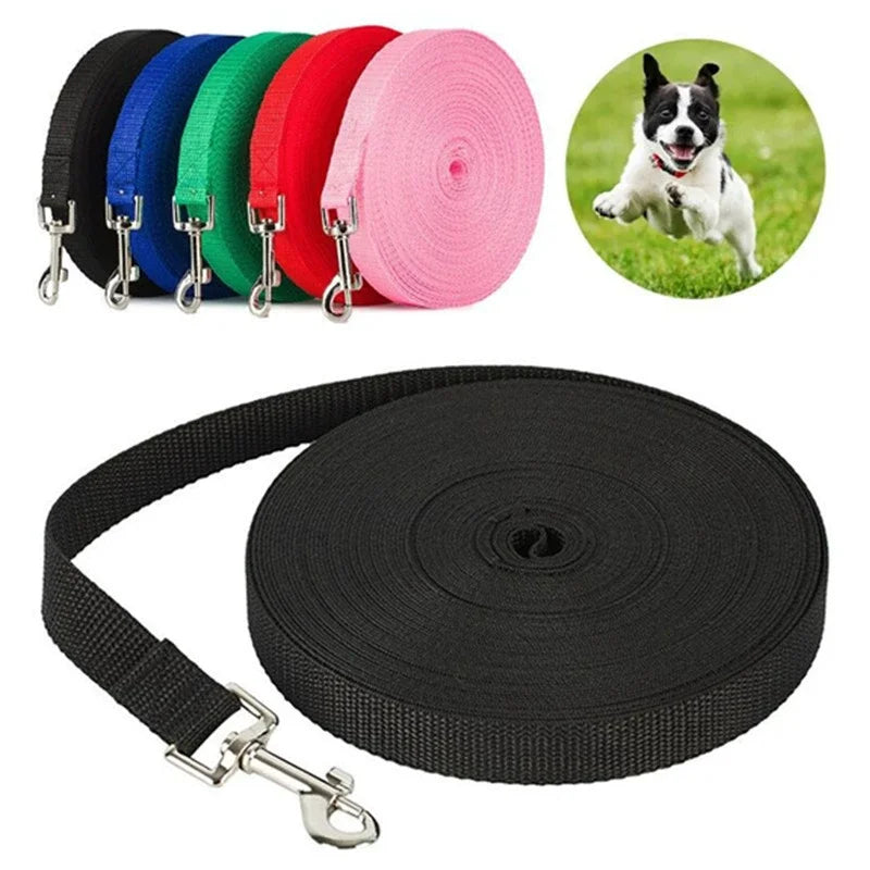 Nylon Extra Long Pet Leash Durable Dog Lead For Dog Recall Training Extended Length Anti Tangle Heavy Duty Pet Leash Outdoor