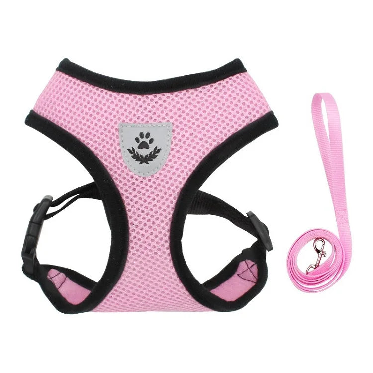 Cat Leash and Harness Cat Tent Kitten Harness Strap for Cats Neck Belt Anti Escape Pets Vest Harness Dog Neck Belt MBD01