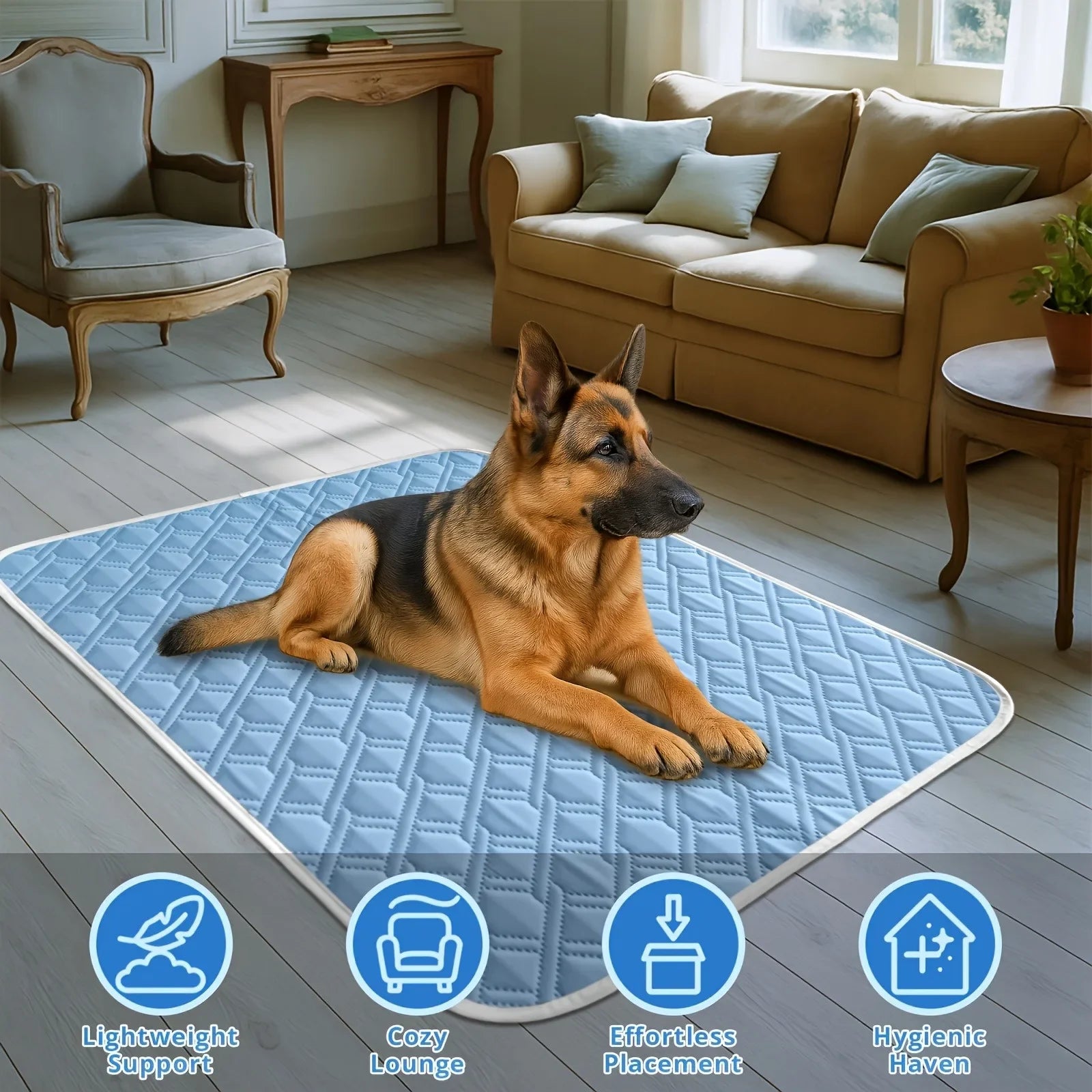 New Dog Cooling Mat Summer Washable Portable Pet Coolings Pad for Dogs Cat Ice Silk Blanket Sofa Breathable Sleeping Mat