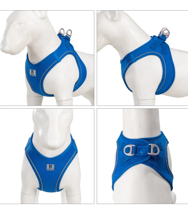 Dog Harness Leash Set for Small Medium Dog Adjustable Reflective Puppy Cat Harness Pet Vest Chihuahua Dachshund Outdoor Walking