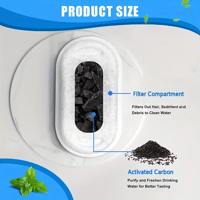 11/25PCS Pet Water Fountain Filters Replacement Activated Carbonfor Cat Dog Multiple Models Clean DrinkingWater