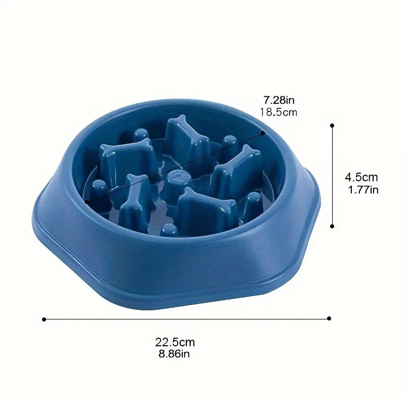 Dog Slow Feeder Bowl Anti-choking Food Bowl for Dogs Slow Eating Dog Feeders Healthy Diet Pet Bowl Feeding Supplies