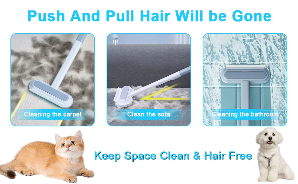Pet Hair Remover, a Four in One Reusable Tool for Dog and Cat Hair Removal - Suitable for Sofas, Carpets, and Car Seats