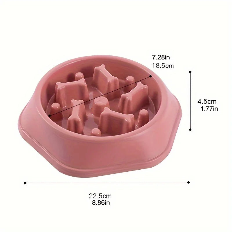 Dog Slow Feeder Bowl Anti-choking Food Bowl for Dogs Slow Eating Dog Feeders Healthy Diet Pet Bowl Feeding Supplies