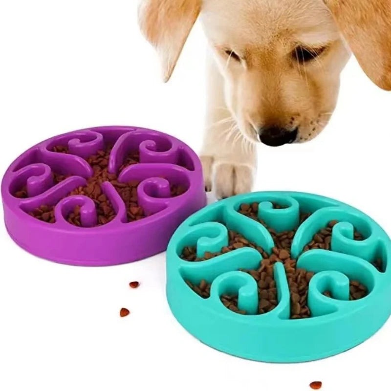 Slow Feeder Dog Bowl - Healthy Eating and Digestion Solution with Bloat Stop Design for Reduced Gulping and Choking
