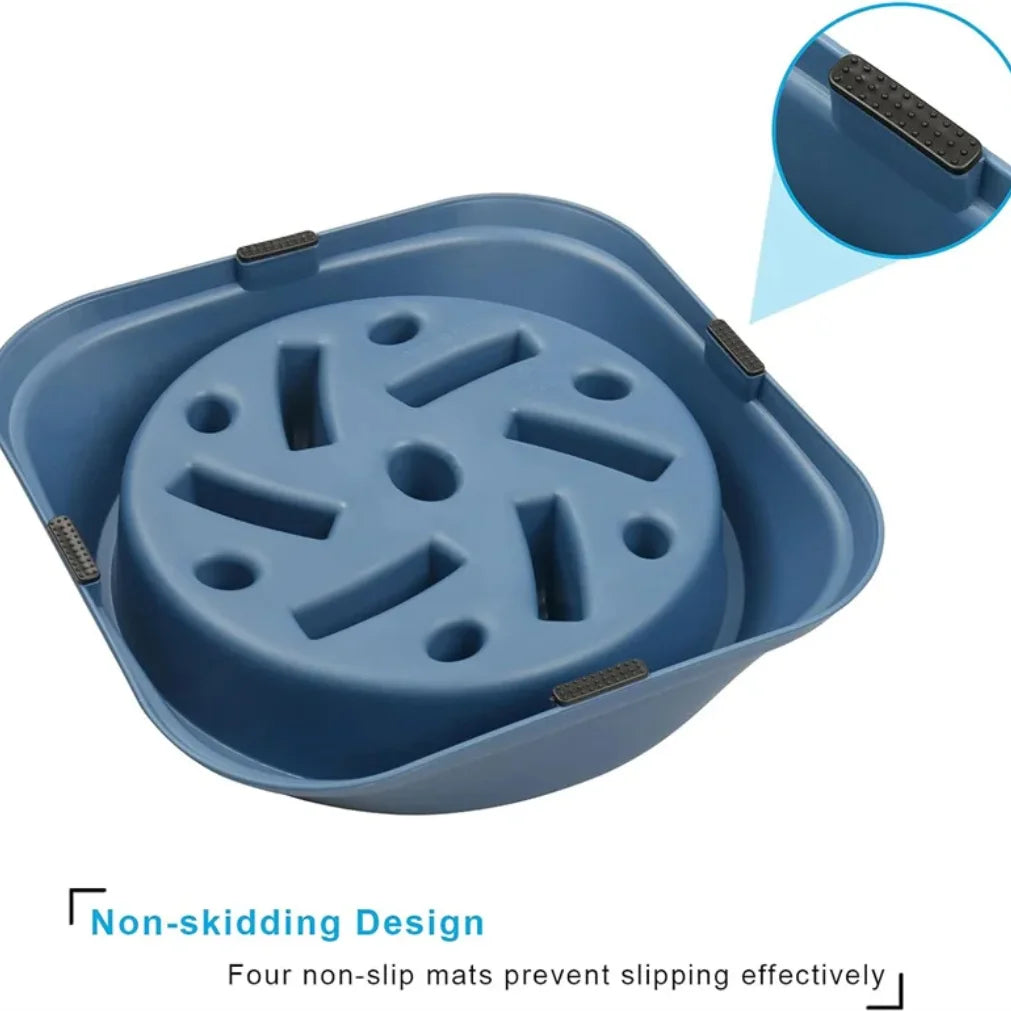 Slow Feeder Dog Bowl Anti Choking Watering & Feeding Supplies Puzzle Feeder Bowl Non-slip Slow Eat Bowl for Dogs Large Small