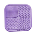 Pet Licking Mat Silicone Pet Food Suction Cup Licking Mat Slow Feeding Mat Anti-choking Slow Food Basin