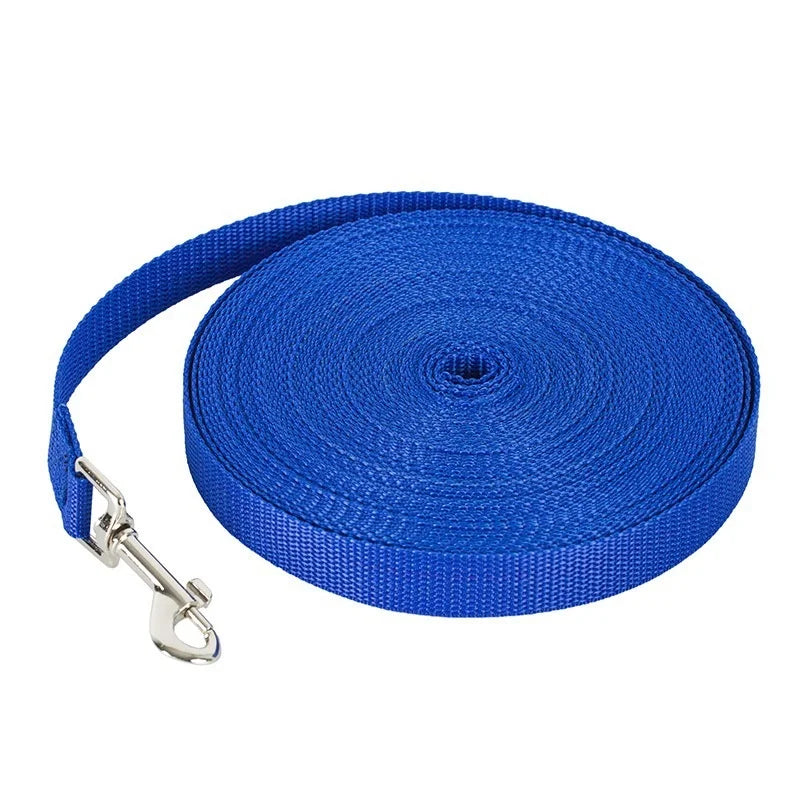 Nylon Long Dog Training Leash 1.5M-30M Traction Rope Lanyard Versatile Pet Walking Lead for Small to Large Dogs