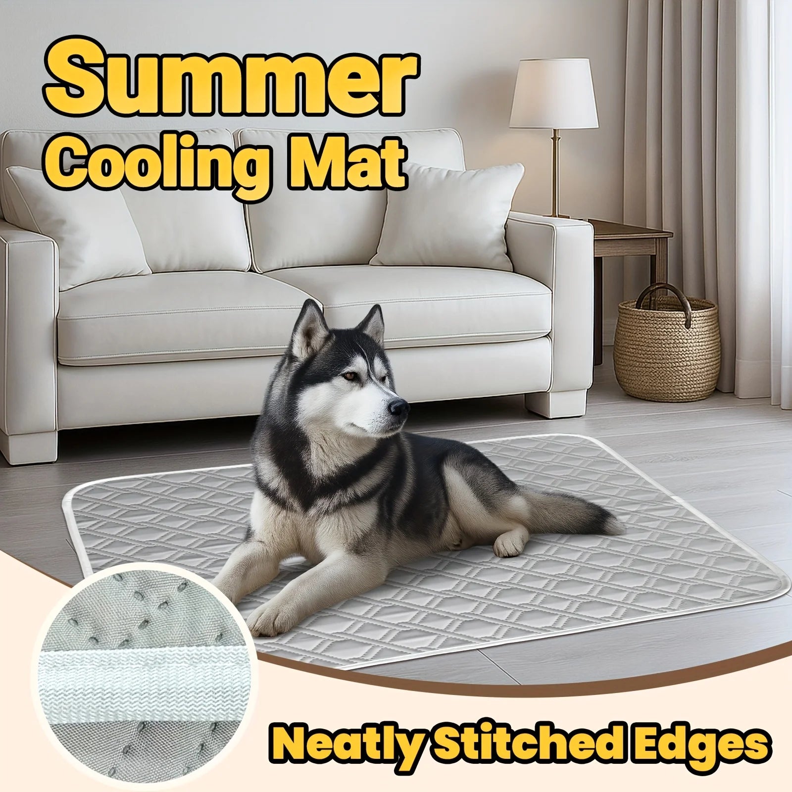New Dog Cooling Mat Summer Washable Portable Pet Coolings Pad for Dogs Cat Ice Silk Blanket Sofa Breathable Sleeping Mat