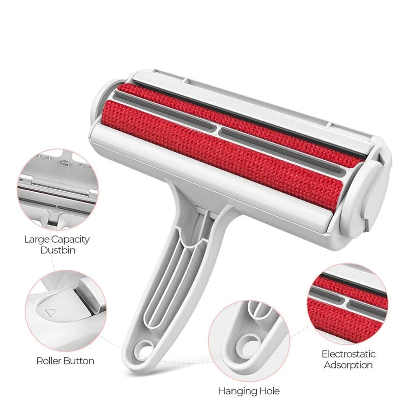 Pet Hair Remover Roller Remover Dog Cat Fur Remover With Self Cleaning Base Efficient Animal Hair Removal Tool Carpets Combs
