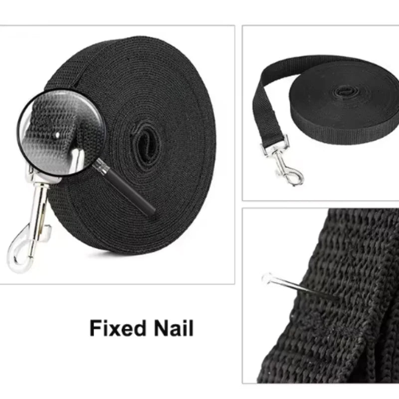 Nylon Long Dog Training Leash 1.5M-30M Traction Rope Lanyard Versatile Pet Walking Lead for Small to Large Dogs