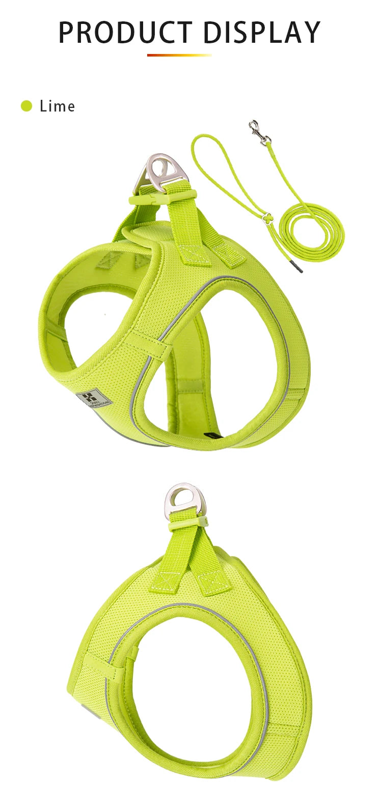 Dog Harness Leash Set for Small Medium Dog Adjustable Reflective Puppy Cat Harness Pet Vest Chihuahua Dachshund Outdoor Walking