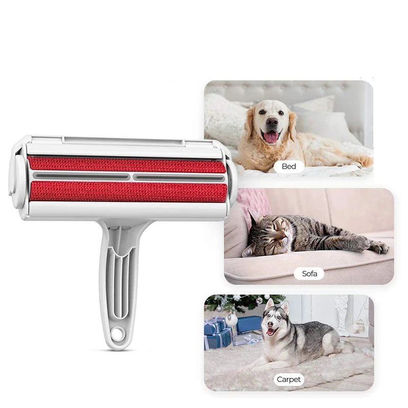 Pet Hair Remover Roller Remover Dog Cat Fur Remover With Self Cleaning Base Efficient Animal Hair Removal Tool Carpets Combs