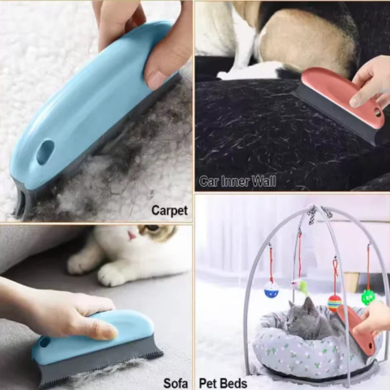 Pet Hair Cleaning Brush Dog Cat Hair Remover - Washable Reusable Hair Removal Tool for Cars Furniture Carpets Sofa Rugs