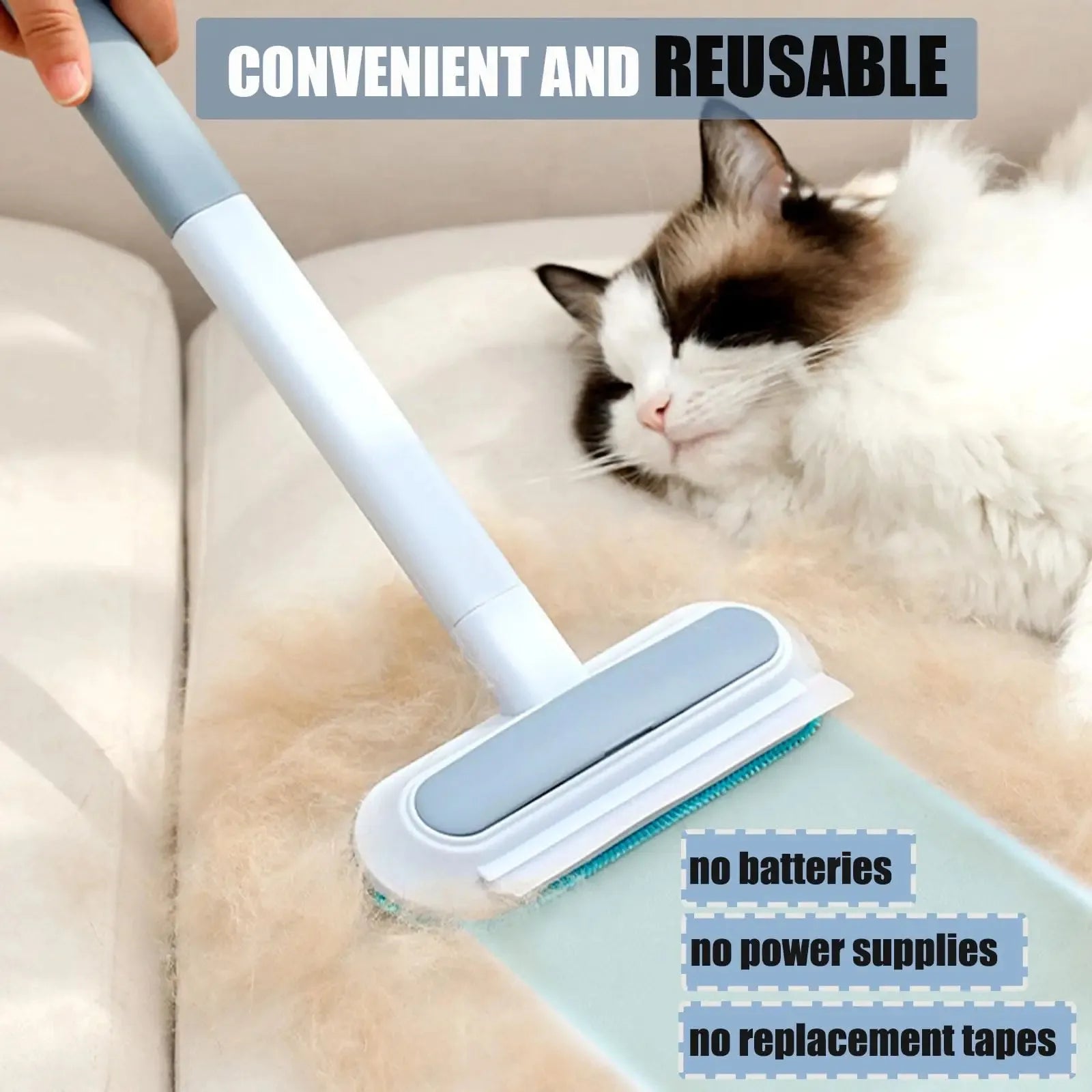 Pet Hair Remover Is Suitable for Furniture, Durable and Reusable, Washable Plush Cleaner for Dogs and Cats, Family and Outdoor U