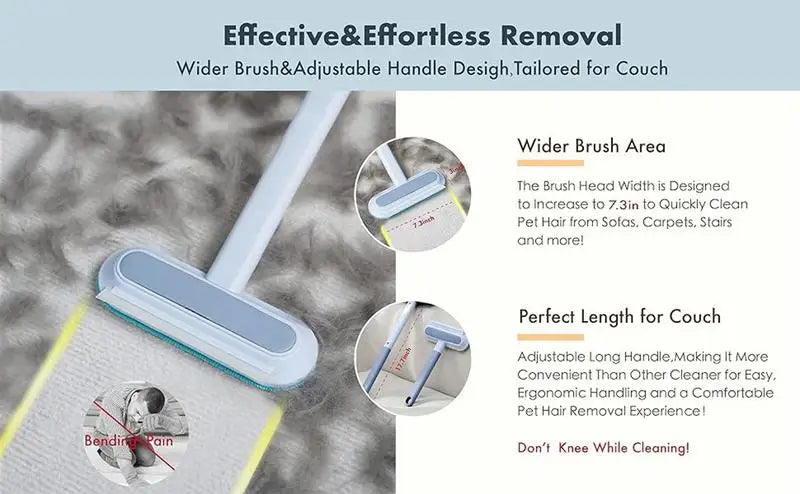 Pet Hair Remover Is Suitable for Furniture, Durable and Reusable, Washable Plush Cleaner for Dogs and Cats, Family and Outdoor U