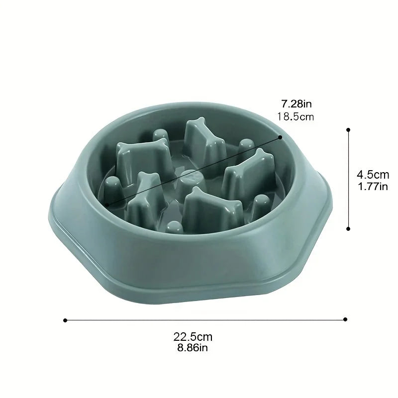 Dog Slow Feeder Bowl Anti-choking Food Bowl for Dogs Slow Eating Dog Feeders Healthy Diet Pet Bowl Feeding Supplies