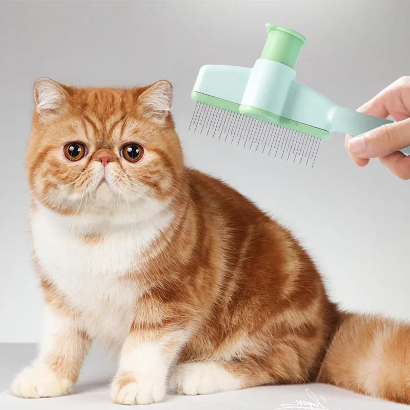 Pet Hair Remover Kit Multifunction Dog Steamy Brush Massager Spray Hair Removal Cat Grooming Comb Cleaning Pet Accessories