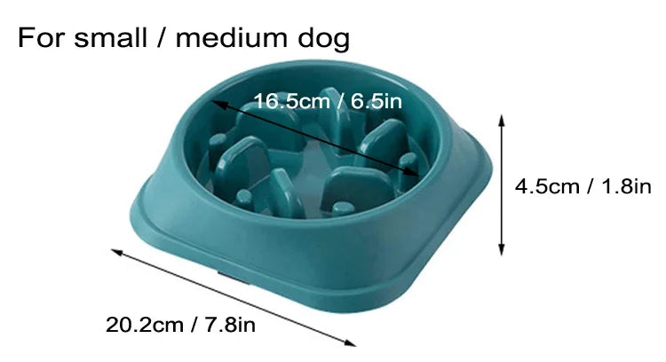 Slow Feeder Dog Bowl Anti Choking Watering & Feeding Supplies Puzzle Feeder Bowl Non-slip Slow Eat Bowl for Dogs Large Small