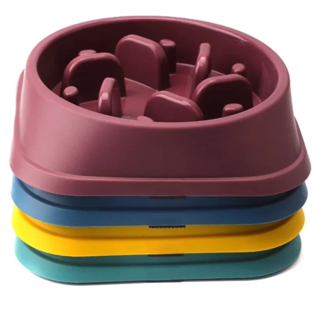 Slow Feeder Dog Bowl Anti Choking Watering & Feeding Supplies Puzzle Feeder Bowl Non-slip Slow Eat Bowl for Dogs Large Small
