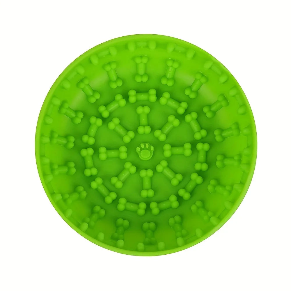 Slow Food Bowl  Feeder Pet Bowl Tableware Anti-tip Pads Suction Cups Slow Food Basins Plates Massage Licking Dog Food Bowl