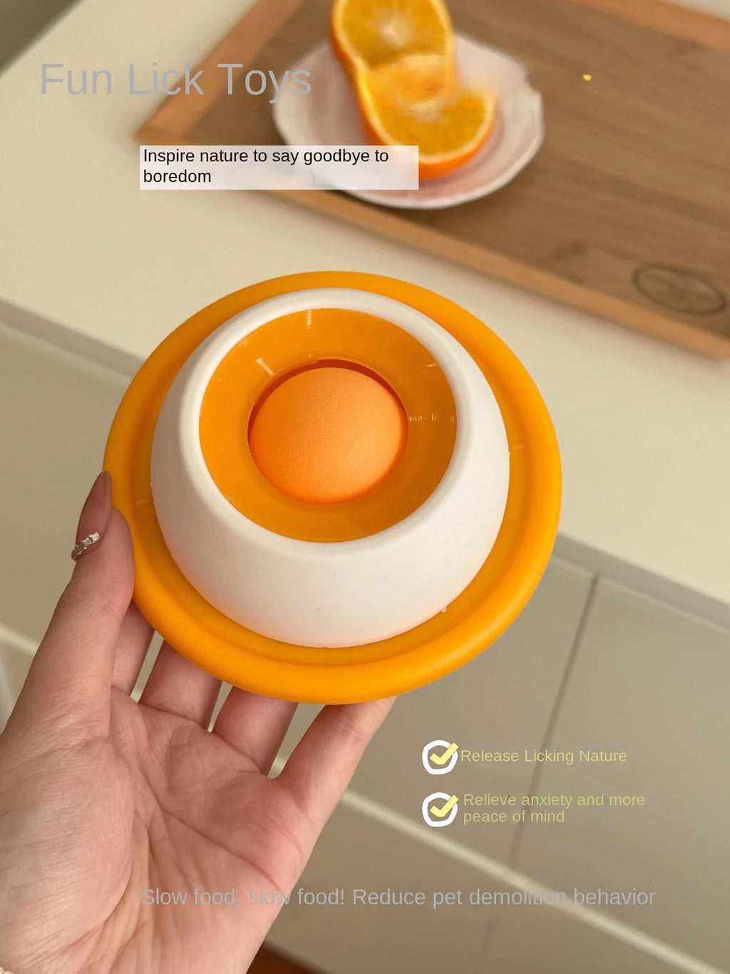 Lick Toys for Dogs Interactive Dog Toys Slow Feeder Food Dispenser for Puppy Training Enrichment Cat Feeding Crate Accessory