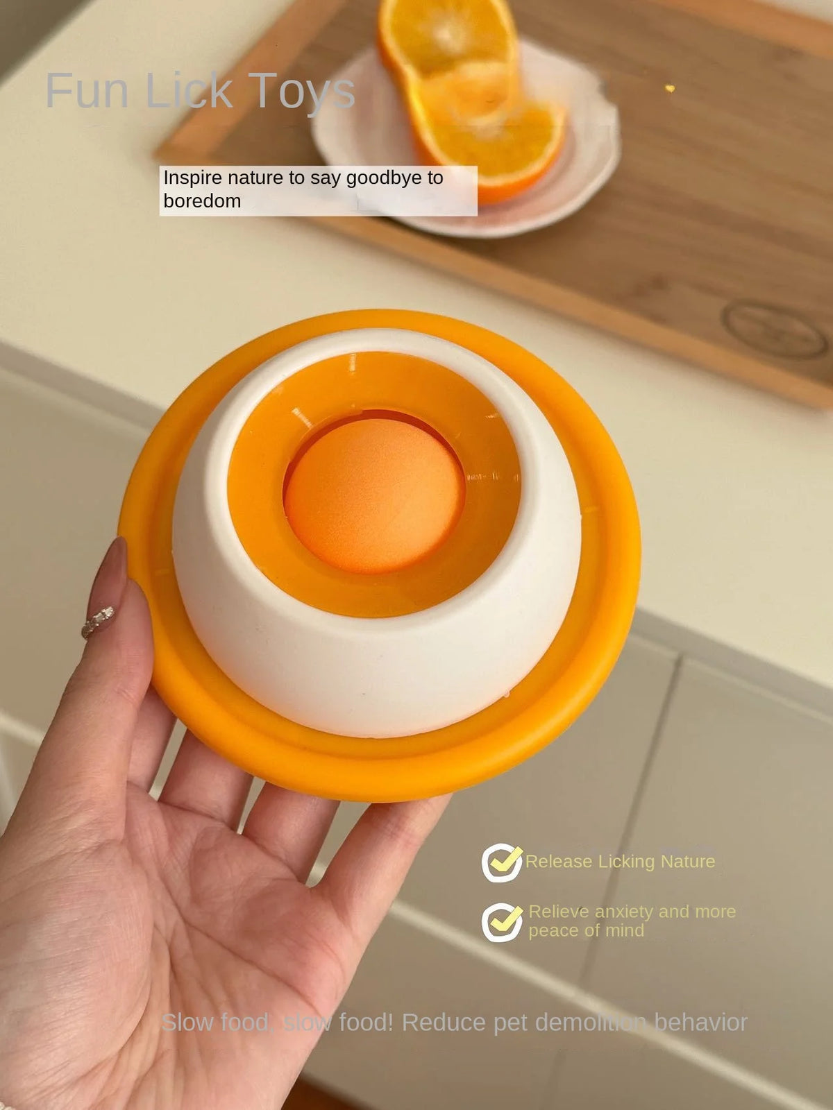 Lick Toys for Dogs Interactive Dog Toys Slow Feeder Food Dispenser for Puppy Training Enrichment Cat Feeding Crate Accessory