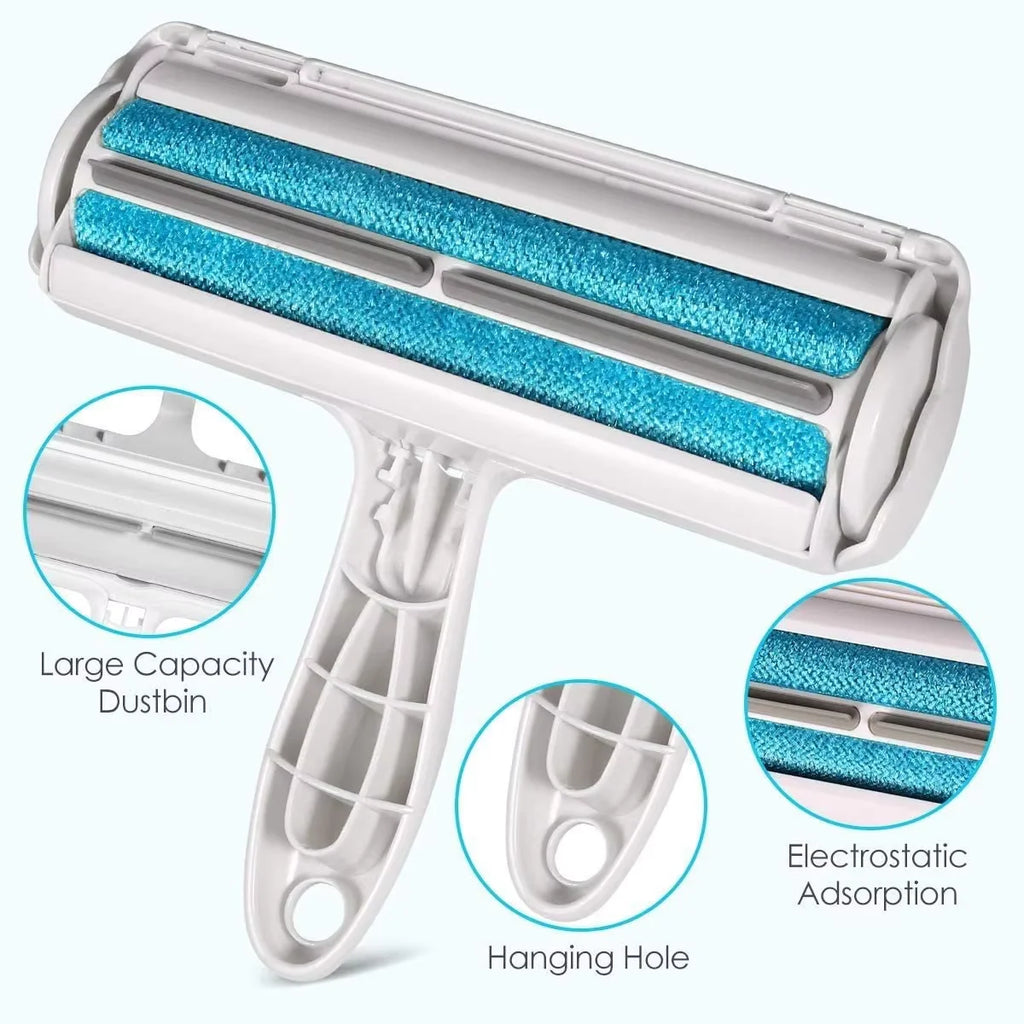 Pet Hair Remover Roller Remover Dog Cat Fur Remover With Self Cleaning Base Efficient Animal Hair Removal Tool Carpets Combs