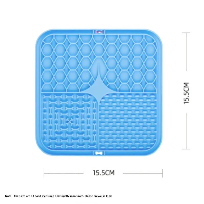 Pet Lick Silicone Mat Slow Feeder Dog Food Plate Bathing Distraction Sucker Training Feeder for Dogs Kitchen Supplies