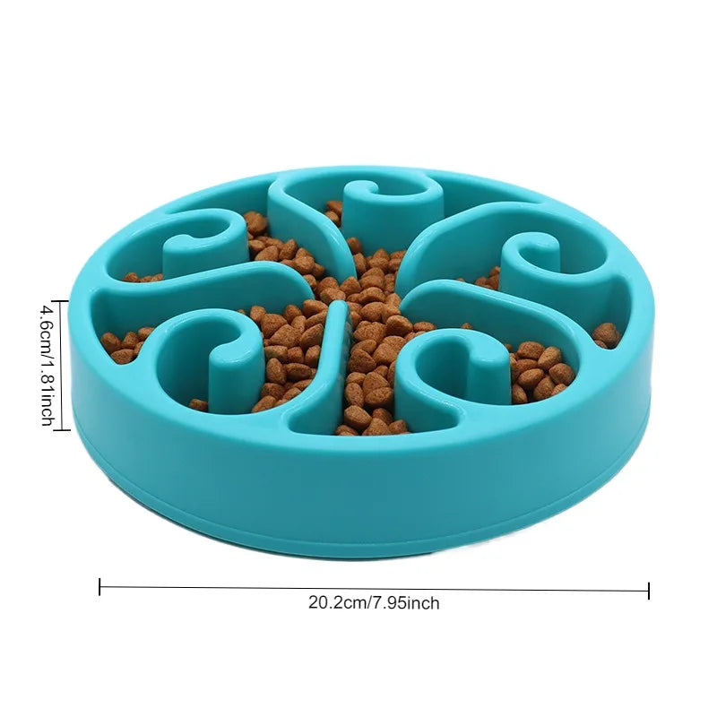 Slow Feeder Dog Bowl - Healthy Eating and Digestion Solution with Bloat Stop Design for Reduced Gulping and Choking