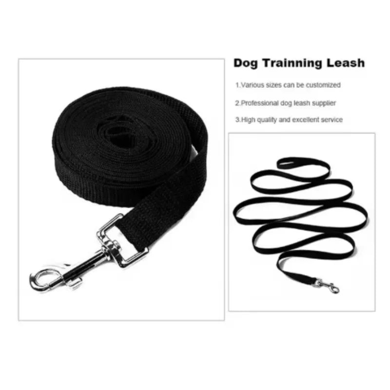 Nylon Long Dog Training Leash 1.5M-30M Traction Rope Lanyard Versatile Pet Walking Lead for Small to Large Dogs