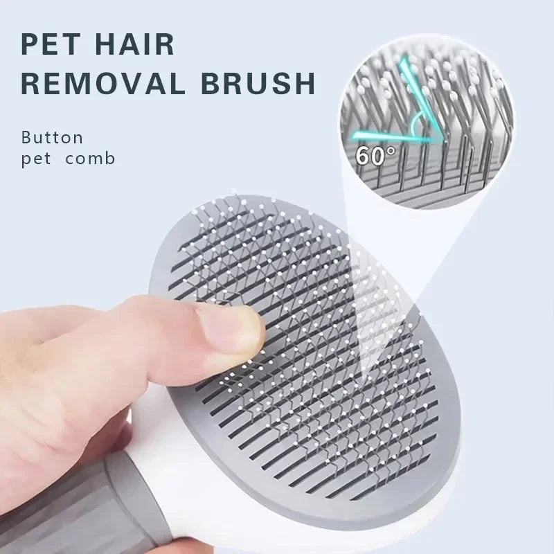 Pet Hair Deshedding Brush Self Cleaning for Dogs Cats Grooming Tool Remove Loose Undercoat Fur Pet Hair Remover