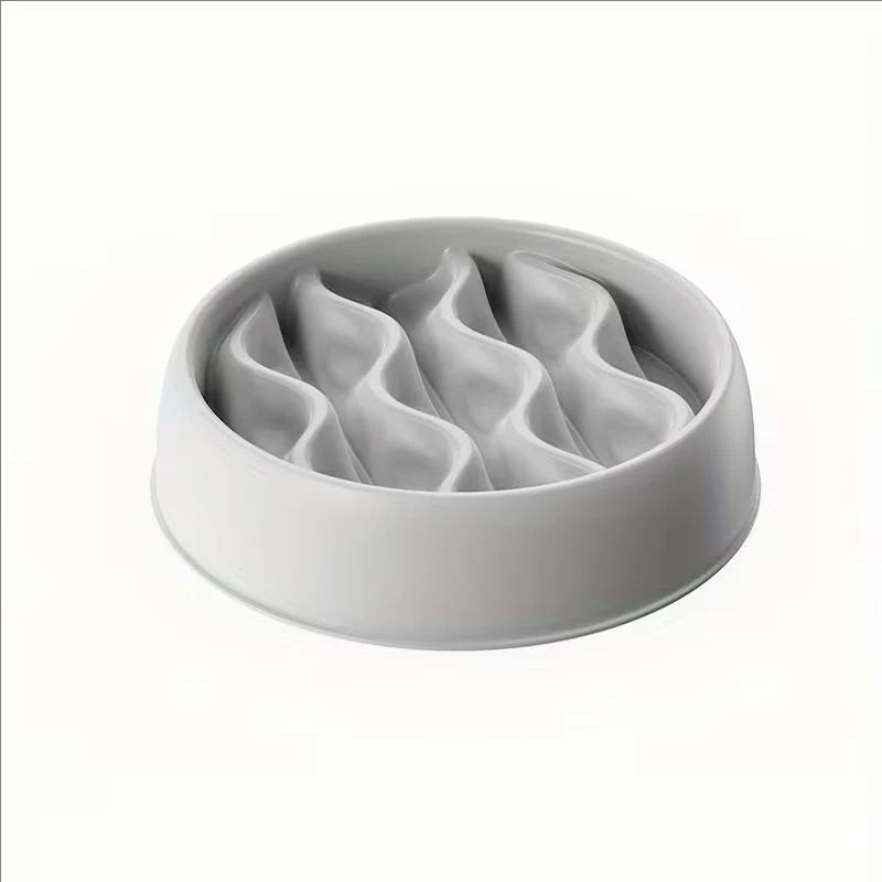 Cat Slow Feeder Bowl Large Capacity Thickened Slow Feeding Dish Durable PP Material Slow Feeder Bowl