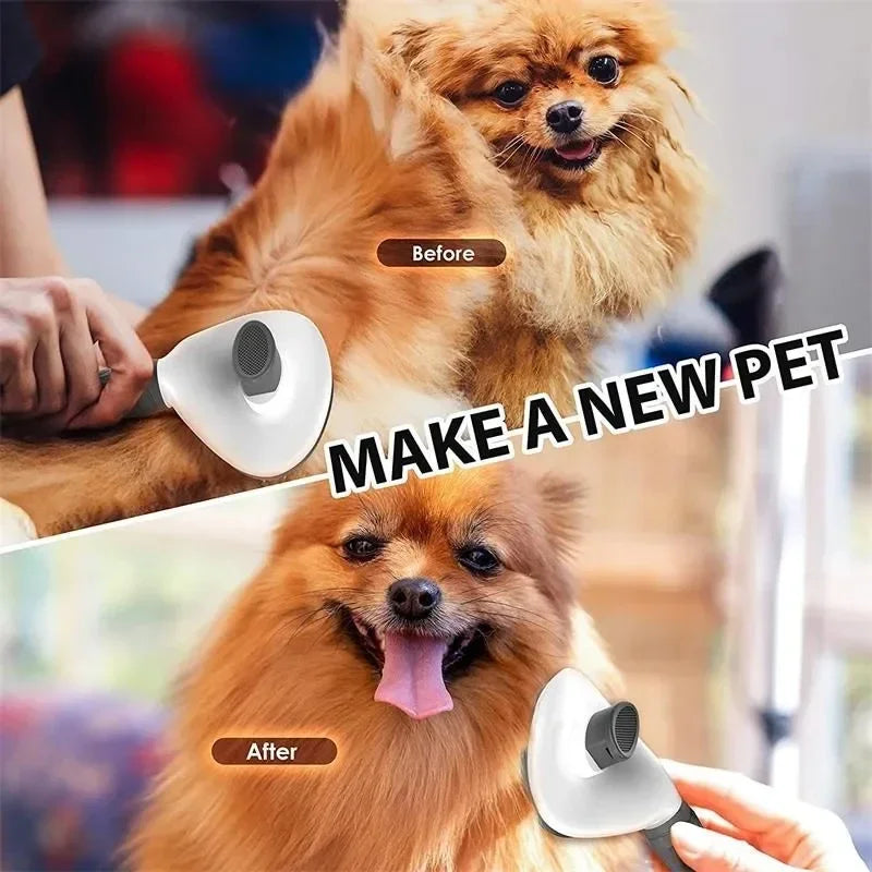 Pet Hair Deshedding Brush Self Cleaning for Dogs Cats Grooming Tool Remove Loose Undercoat Fur Pet Hair Remover