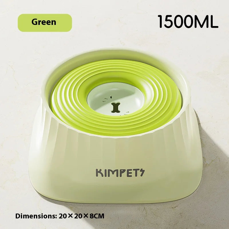 New Slow Feeder Dog Bowl - Floating Non-Spill Water Bowl Anti-Messy Eating Dish for Small Medium Dogs Anti-Wet Chin